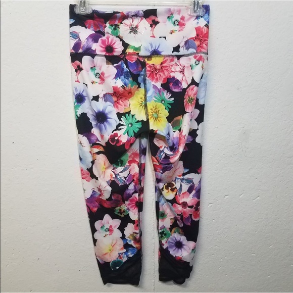 OLD NAVY ACTIVE GODRY Floral Pants Small - Picture 4 of 8